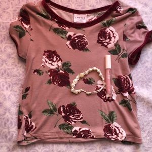 A rosey crop top